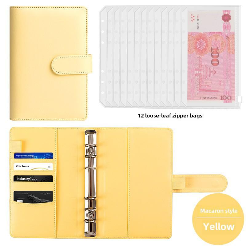 "Large Capacity Cash Deposit Book: Family Finance Management, Loose-Leaf Handbook and Bill Storage Bag"