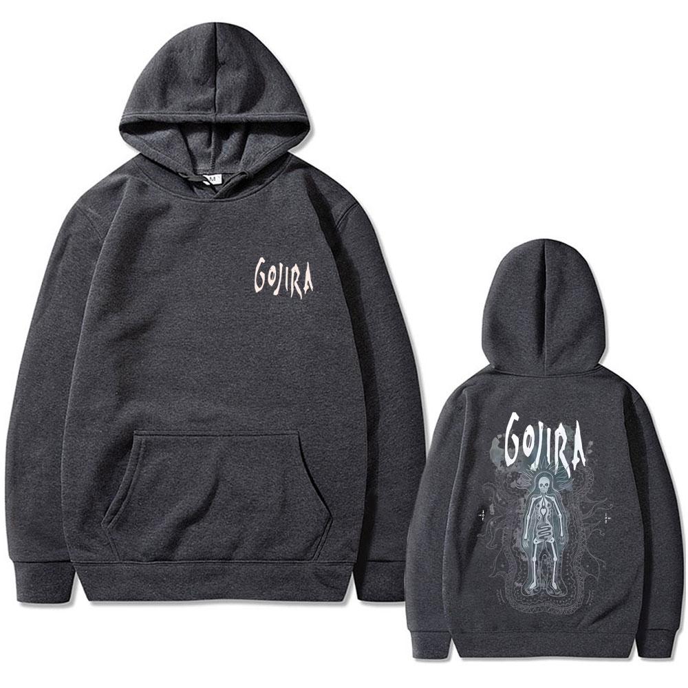 Metal Rock Band Gojira The Flesh Alive Hoodie Men Women Fashion Popular Streetwear Men's Casual Popualr Cotton Pullover Hoodies
