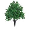 2pcs Artificial Boxwood Topiary Ball Tree Faux Bushes Shrubs with Ground Spike for Front Porch Outdoor Garden Decor