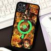 Demon Slayer Cartoon Phone Case Magnetic Case For IPhone 16 14 13 12 11 15 Pro Max Plus For Magsafe Wireless Charge Cover