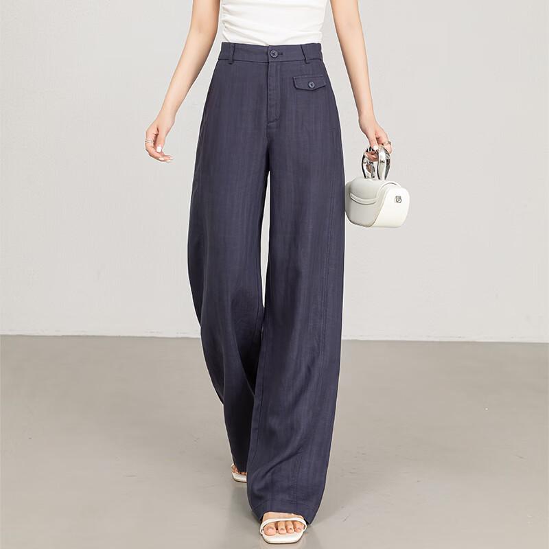 Women's Tencel Linen Wide-Leg Pants
