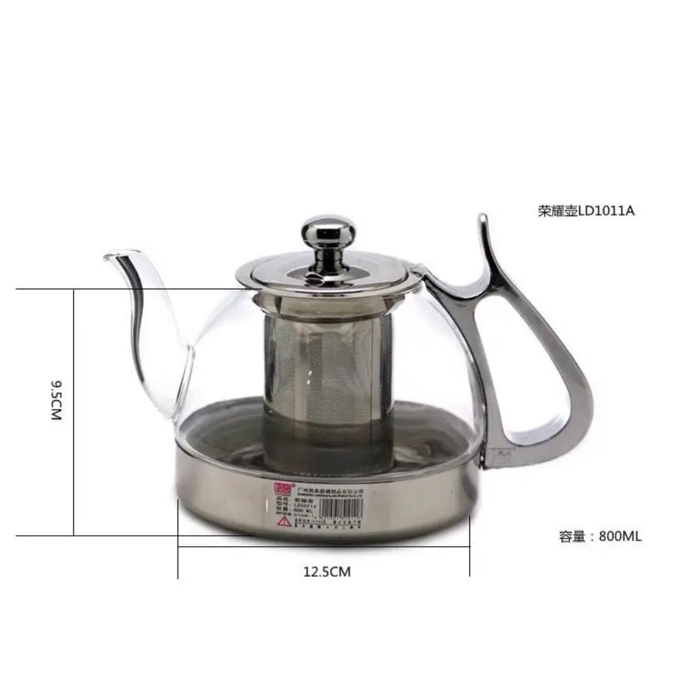 Stainless Steel Induction Cooker Special Glass Boiling Teapot Heat-resistant Heating Tea Infuser Kung Fu Tea Tea Set