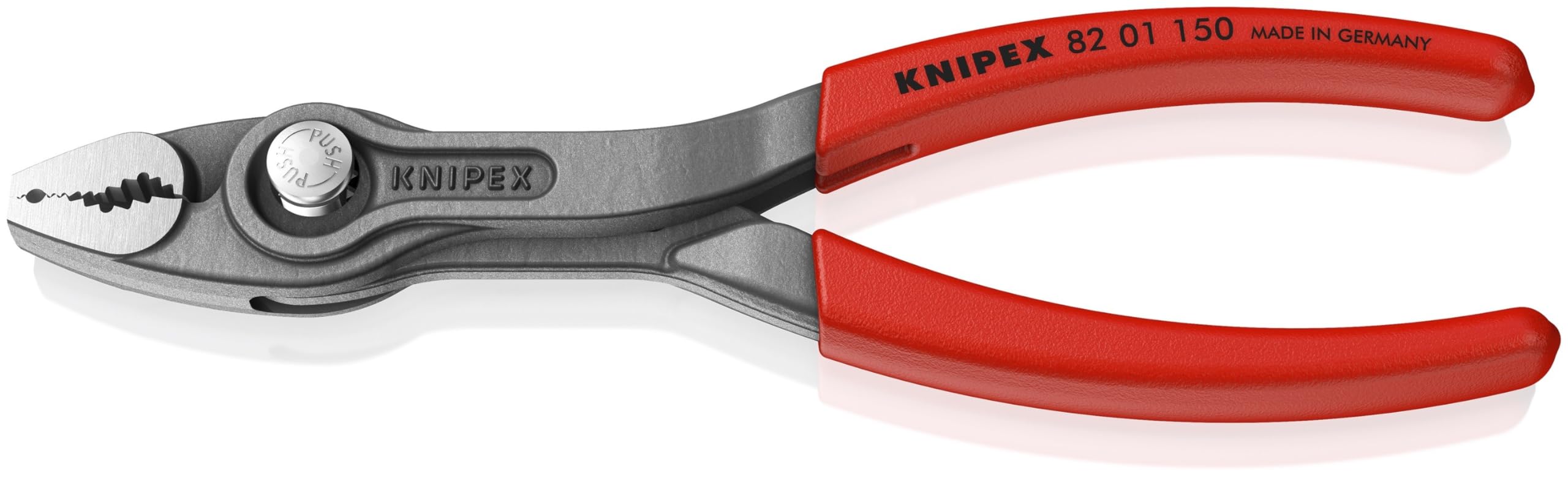 

KNIPEX Twin Grip Slip Joint Регулируемое отверстие для снятия изношенных и покрытых пластиком плоскогубцев, Ширина, Винты, Болты, Гайки, Другое, Ручка, 150 мм,
