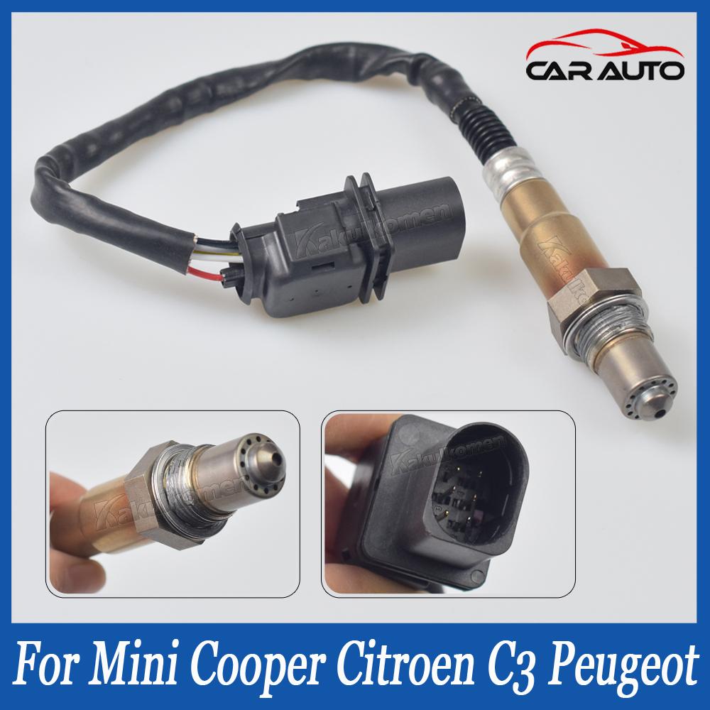 High Quality Lambda Probe Oxygen O2 Sensor 0258017217 for Citroen Peugeot Mini Cooper R55 R56 R57 1.6L 11787560957 11787590713
