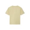 Li Ning T Shirts Unisex Yellow Crew Neck Moderate Straight Fit AHSS144-2