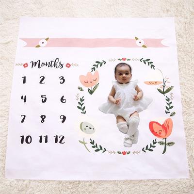 baby milestone bedsheet