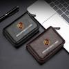 1Pcs Leather Car Driver's License ID Card Bank Card Wallet Car Accessories For Porsche Cayenne Macan 911 Gt3 918 928 944 968 Boxster Panamera