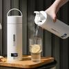 Hervidores Eléctricos 500ML Portátil Hervidor de Té Café Viaje Hervir Agua Taza Térmica Botella de Agua Anti-Escaldaduras Menú en Inglés