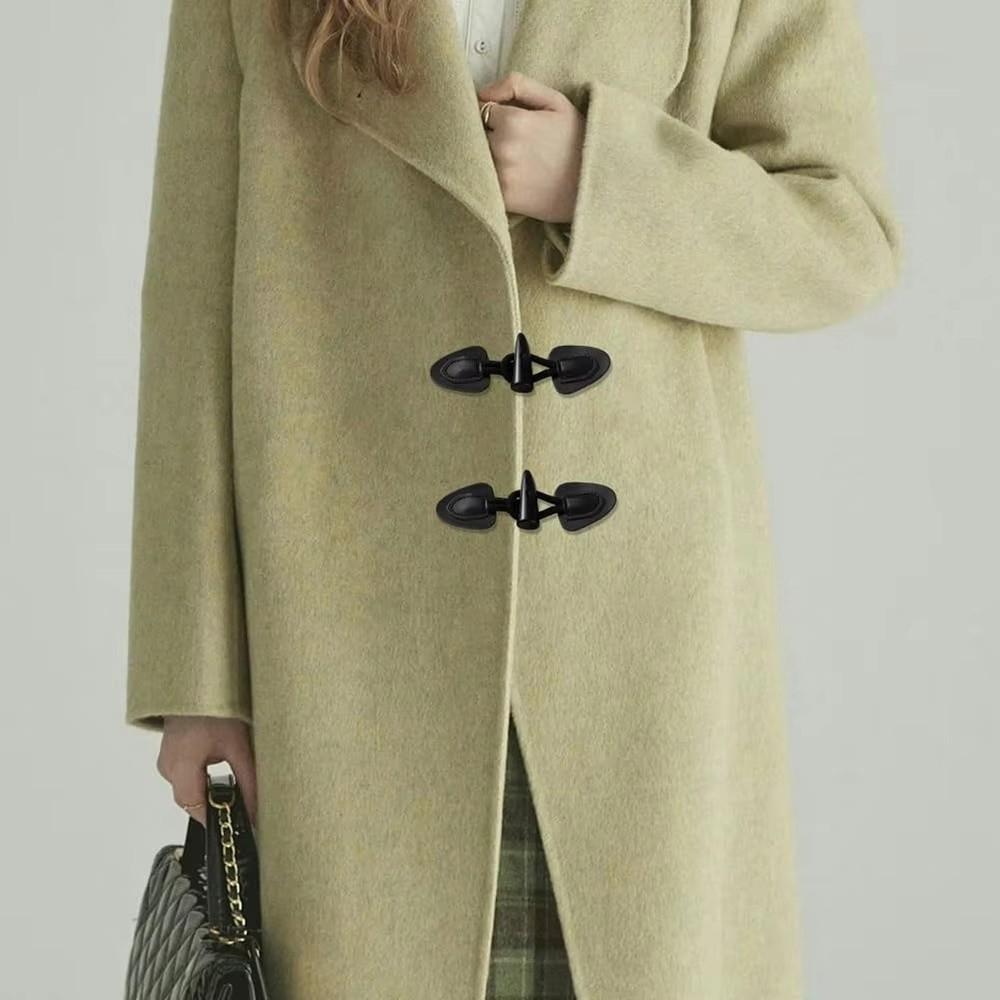 Resin Horn Buckle Vintage Sewing Crafts Button Trendy Sew-On Horn Buttons  for Coats Jackets