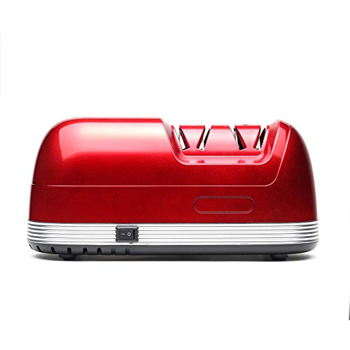 TOHO Electric Knife Sharpener, Two-Stage Finish, Diamond Whetstone, for Stainless Steel Knives, Santoku Knives, Gyuto Knives, Nakiri Knives, Deba Kniv