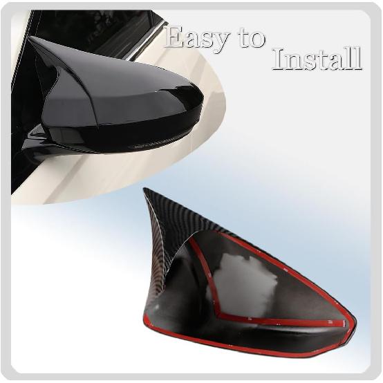 2PCS New Sports Rear Mirror Cover Caps For Nissan Sentra -2025/Altima Sedan -2025 ABS Side Door Wing Mirror Cap Covers Exterior Car Accessories