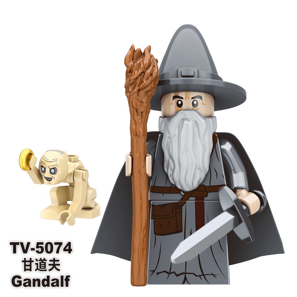 TV6409 Lord Rings Elves Orcs Army Dwarf Rohan Mini Action Toy Figures Building Blocks Assembly Toys for Kids Birthday Gift