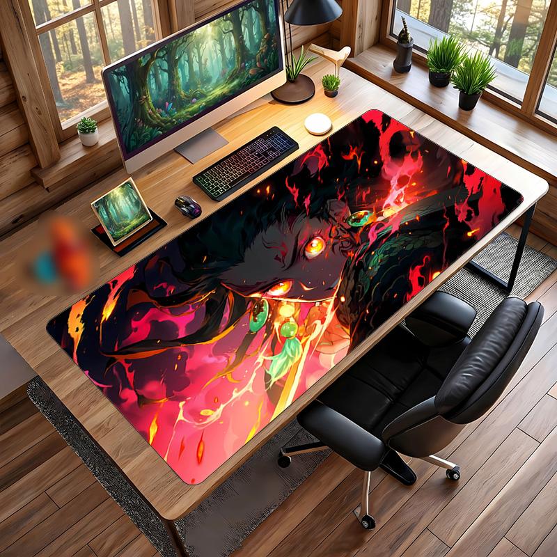 Demon Slayer Printed Mouse Pad Non-Slip Waterproof Rubber Desk Mat for Gaming Office Laptop Home Decor Gift