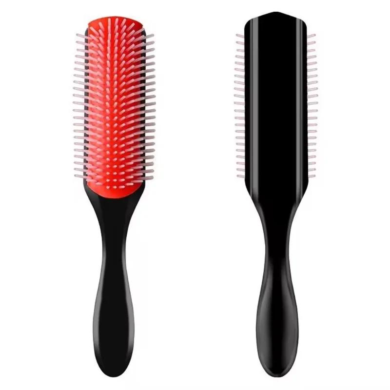 Spazzola Denman a 9 file per donna districante per lo styling spazzola per capelli massaggiante per il cuoio capelluto parrucchiere da salone pettine per capelli lisci ricci bagnati
