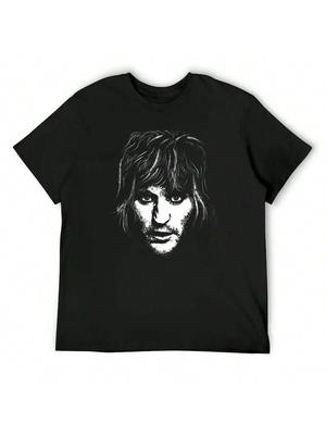 Porträt von Noel Fielding T-Shirt Übergroße Oberteile Individualisiert Herren Designer T-Shirt