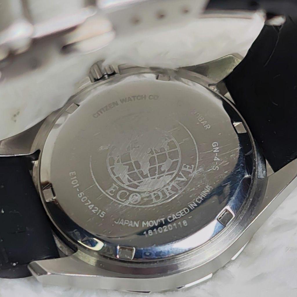 Used CITIZEN Citizen men's watch 20bar diver's design black E101-S074215