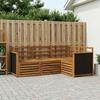 Outdoor Sofa Set 4 pcs Solid Acacia Wood