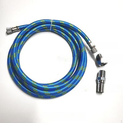 Airbrush Hose 1.8M Adapter Fitting 1/8" Ends with 1/4" Adaptor Braided Air