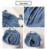 2025 Fashion Washed Denim Versatile Backpack: Crossbody and Casual Schoolbag for College Students