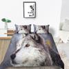 2023 New Style Duvet Cover Set Wolf Pattern Beding Cover Suitsn Polyester Quilt Cover Single Size Bed Set Teens Newly Fashion Bedding Suit