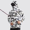 Polyester Breathable and Quick-drying Fishing Shirt Lure Fishing Hooded Sun Protection UPF50+ Fishing Clothes with Face Mask