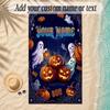 Halloween Theme Soft Beach Towel Personalized Custom Name Text Towel Portable for Beach Pool Travel