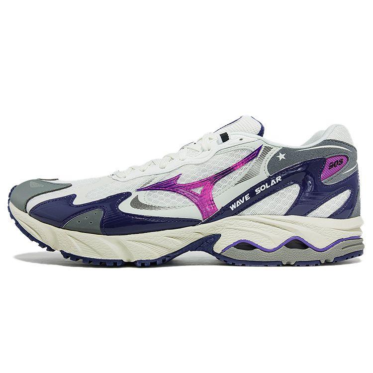 Mizuno Unisex Wave Solar Running Shoes Blue/Purple/Silverwhite D1GH213501 38.5