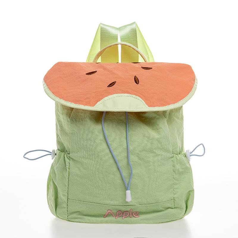 Schoolbag New Kids Summer Travel Boys Girls Backpack Girls Dopamine Cute Fruit Travel Ultra Light Backpack