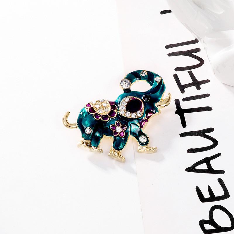Ethnic Style Animal Brooch Pin With Rhinestones For Women Fashion Accessories