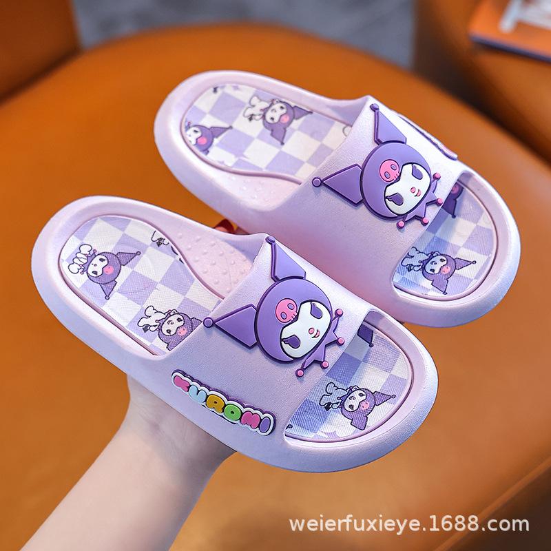 

Children s Summer Cartoon Sandals for Boys and Girls, Indoor and Outdoor Non-Slip Soft Sole Baby Bathroom Bath Slippers 26-27Code【Inner Length1