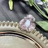 2025 Elegant Zircon Flower Petal Ring: High-End Fashionable Luxury