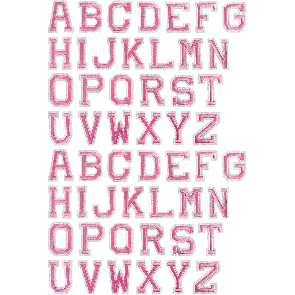 26Pcs/Set Multi Colour 26 Capital Letters Embroidered Patches Applique Clothing Patch Decoration