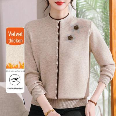 KAVON Women's Stylish Warm Mock Neck Pullover Knit Sweater