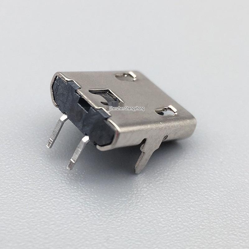 Micro2P Female 90-Degree Two-Pin Connector USB V8 Charging Socket