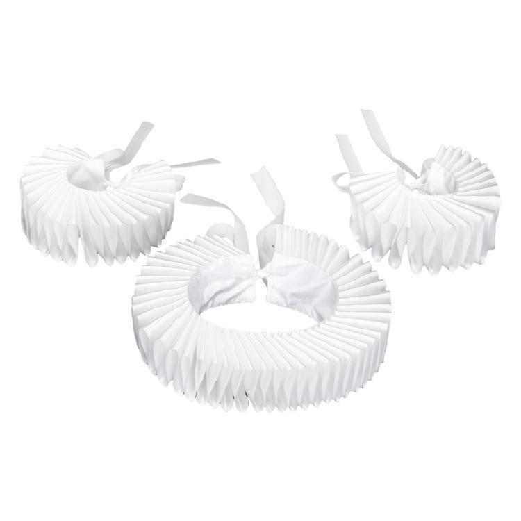 

Ренессансное ожерелье-чокер с оборками, комплект клоунского ложного воротника и манжет для театрального реквизита и костюма для косплея