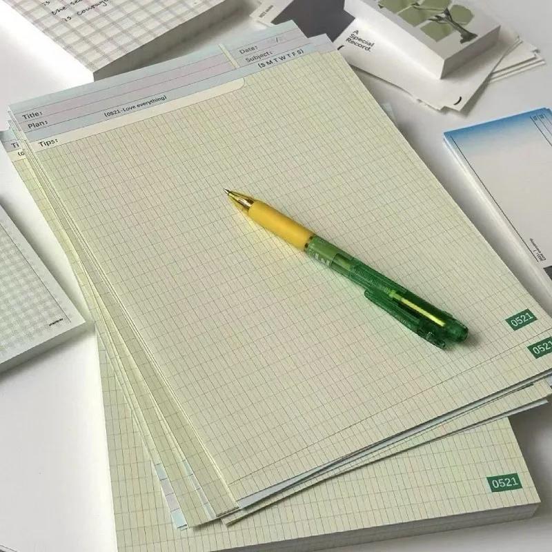 30 Sheets B5 Korean Memo Pad Multi functional Notebook Tearable Notes Drafts Plan Learning Paper School Stationery Supplies