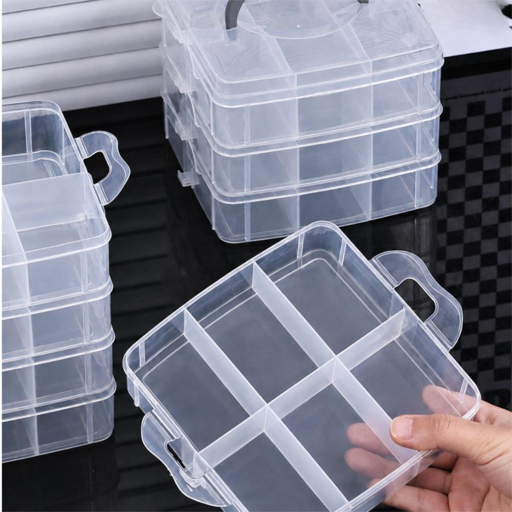 Large Capacity Toy Car Display Shelf Transparent Design Necklace Organizer Case  Bead Organizer