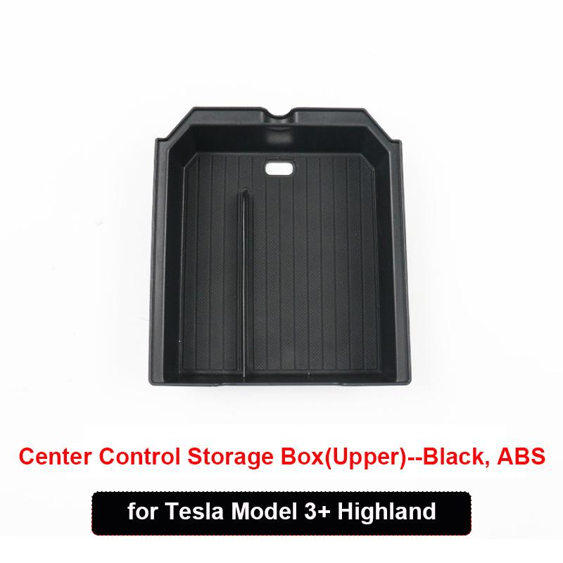 For Tesla Model 3 Highland 2024 Center Console Storage Organizer Box Armrest Box Tray Accessories Glasses Cup Phone Card Holder