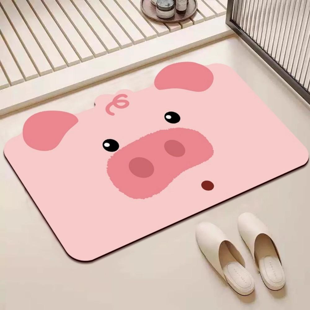 

Cartoon Animal Print Carpet Home Decoration, Bathroom Anti-Slip Floor Mat, Super-Absorbent, Doorway Durable Foot Rug 40X60CM(1.3X2FT