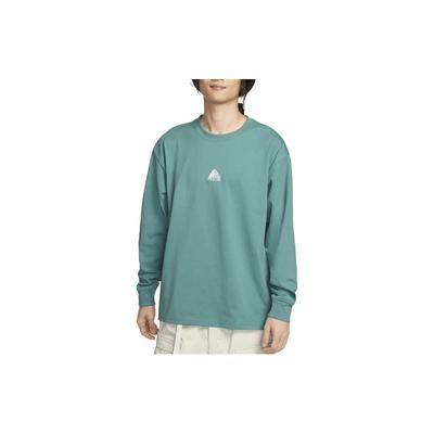 ACG Lungs Sólido Botão Crew Neck Sweatshirt Homens Tops Azul-petróleo DR7754-379