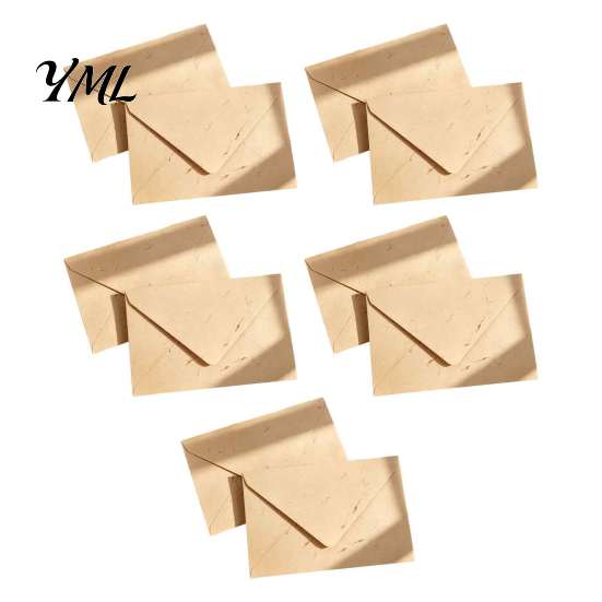 Art Paper Envelopes for DIY Crafts 10PCS Petal Envelopes, Real Floral Texture Design, Thick Western Style Correspondence Stationery, Macaron