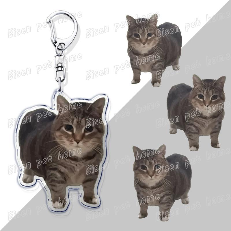 Cute Hamster Keychains for Accessories Bag Wiwiwi Cat OIIA OIIA Meme Uia Meow Car Key Chain Ring Jewelry Gifts Keyrings