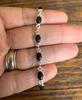 Solid 925 Sterling Silver Black Onyx Gemstone Handmade Boho Designer Bracelet Gift For Her Dainty Bracelet