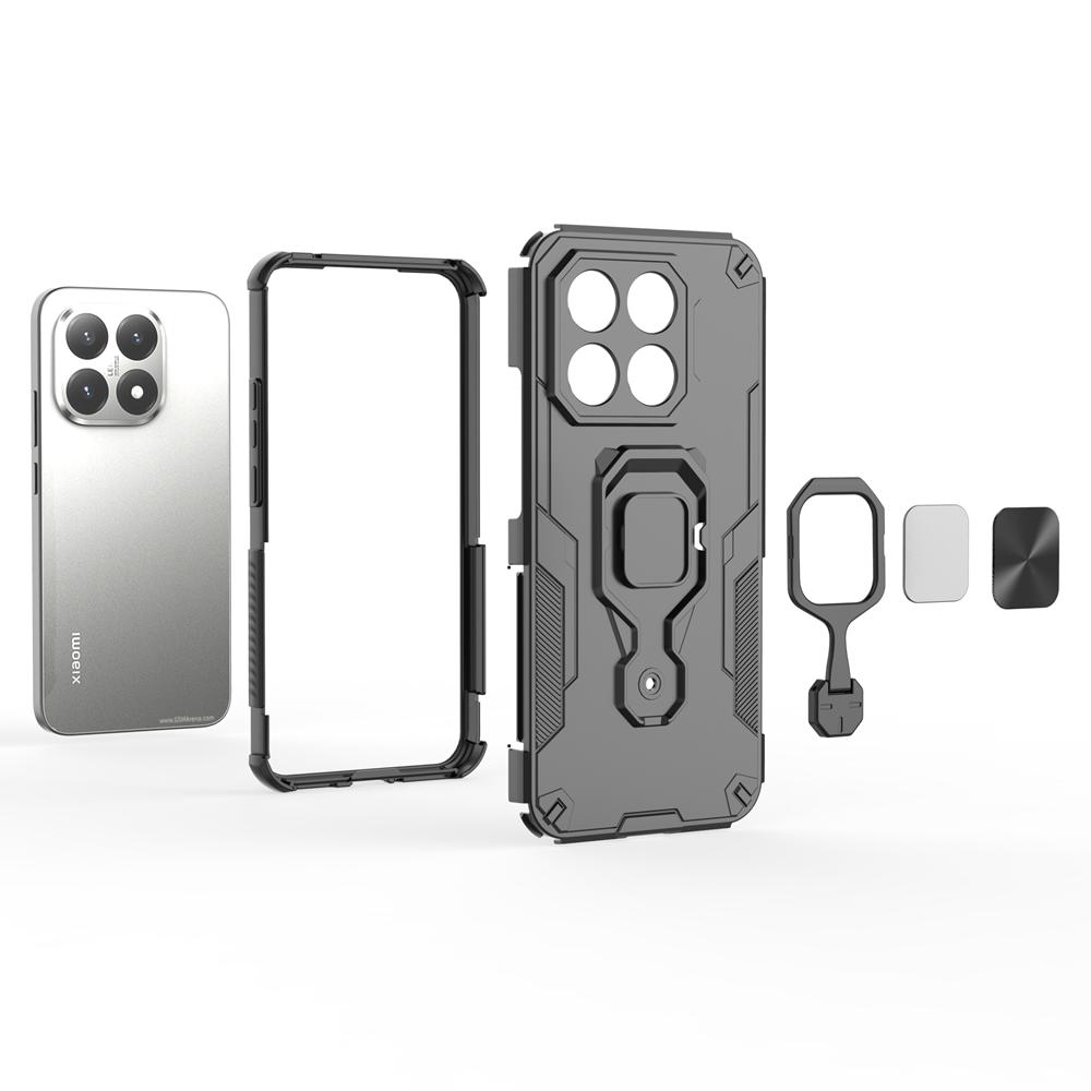 Für Xiaomi 15T 5G Hülle Stoßfest Panzer Magnetischer Halter Ring Abdeckung Für Mi 15T 15 T Mi15T Xiaomi15T Kameraschutz Fundas