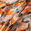 Long Printed Silk Scarf Bohemian Ethnic Style Wrap Simple Animal Print Scarves  Beach