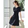 Elegant Lyocell Blend A-Line Midi Dress