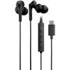 Audio-Technica ATH-CKS330NC BK Earphones, Wired, Type-C, Noise-Canceling, 1.2m U-shaped Cable [No...
