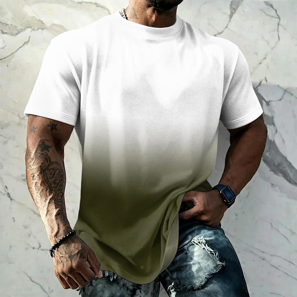 Men’s Vintage Short Sleeve T Shirt Loose Fit Breathable Summer Athletic Streetwear Casual Daily Top for Everyday Wear
