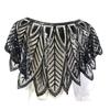 Sequins Flapper Shawl Costume Beadwork Accessories for 20s Theme Party