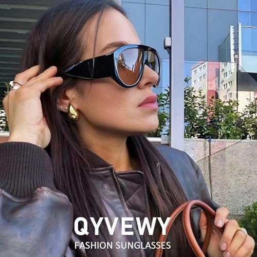 Gafas Aviador Oversized Montura Gruesa Cuadrada Protección UV400 Lentes De Sol Estilo Vintage Unissex Para Mujeres y Hombres